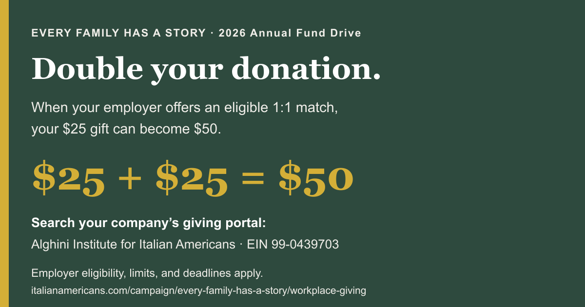 Double your donation when your employer offers an eligible 1:1 match. Your $25 may become $50. Employer eligibility, limits, and deadlines apply.