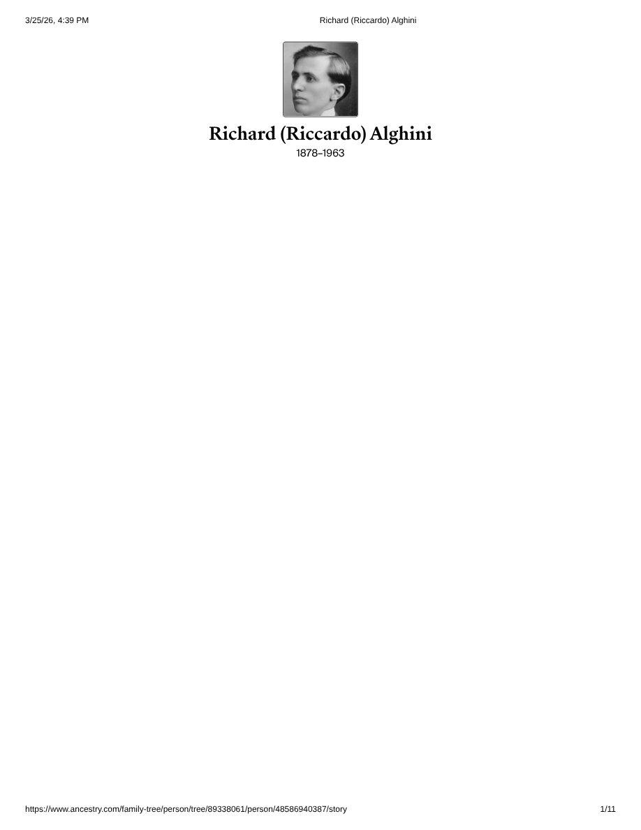 The Orphan's Empire: Richard Alghini's Journey from Bologna Foundling to Chicago Pasta King